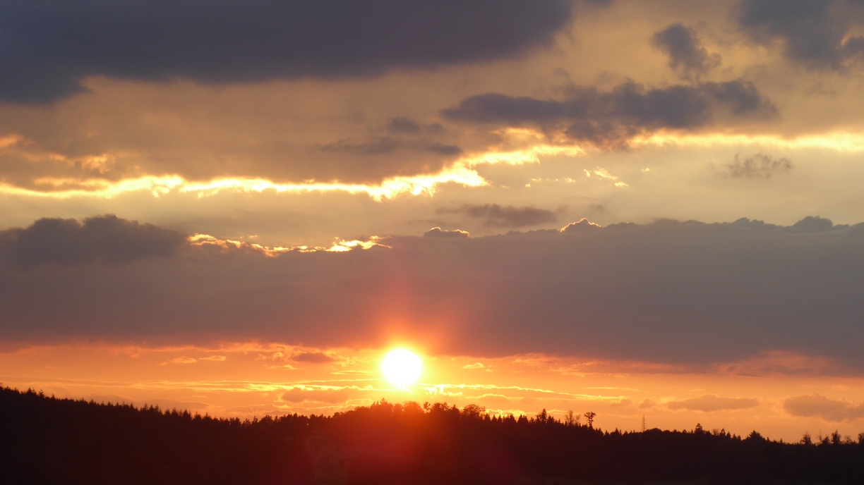 Haus Bitz: sonnenuntergang